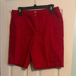 St. John's Bay Red Bermuda Shorts